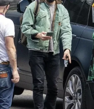  	The Gray Man Ryan Gosling Green Denim Trucker Jacket