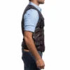  	Jurassic World Chris Pratt Brown Leather Utility Vest