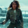 Jurassic World Dominion Kayla Watts Green Cropped Jacket Jurassic World Dominion Kayla Watts Green Cropped Jacket