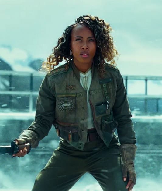 Jurassic World Dominion Kayla Watts Green Cropped Jacket Jurassic World Dominion Kayla Watts Green Cropped Jacket