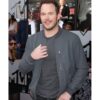  	Chris Pratt Jurassic World Grey Bomber Jacket