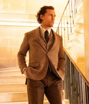  	The Gentlemen Michael Pearson Three Piece Plaid Suit