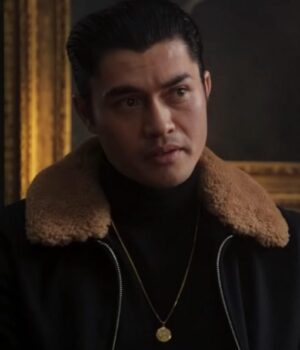  	The Gentlemen Dry Eye Black Fur Collar Jacket