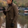  	The Gentlemen Dry Eye Brown Long Trench Coat