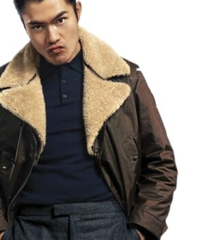  	The Gentlemen Dry Eye Fur Black Jacket