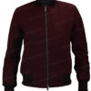  	Uncharted Chloe Frazer Maroon Bomber Jacket