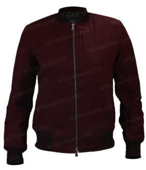  	Uncharted Chloe Frazer Maroon Bomber Jacket