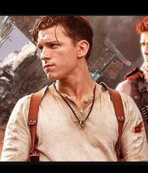  	Tom Holland Uncharted White Shirt