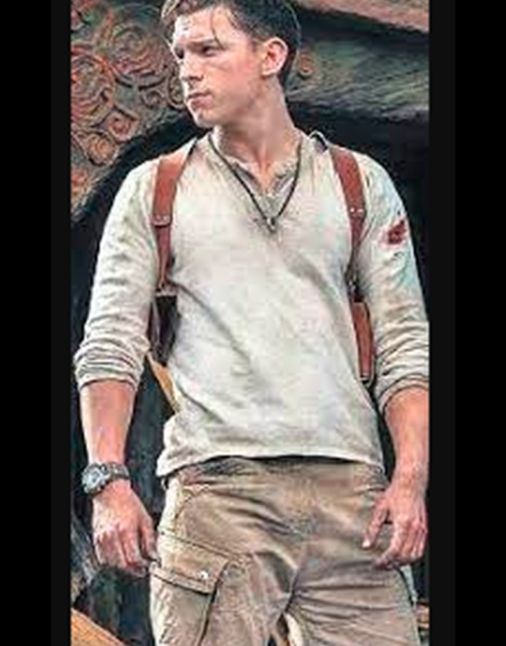 Tom Holland Uncharted White Shirt Tom Holland Uncharted White Shirt