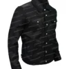  	Tom Holland Uncharted Black Leather Jacket