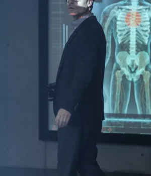  	Guy Pearce Bloodshot Black Coat