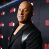  	Vin Diesel Bloodshot Event Black Blazer Coat