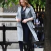  	Ilsa Faust MI6 Grey Trench Coat