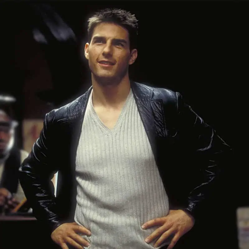 Mission Impossible 2 Tom Cruise Black Leather Coat Mission Impossible 2 Tom Cruise Black Leather Coat
