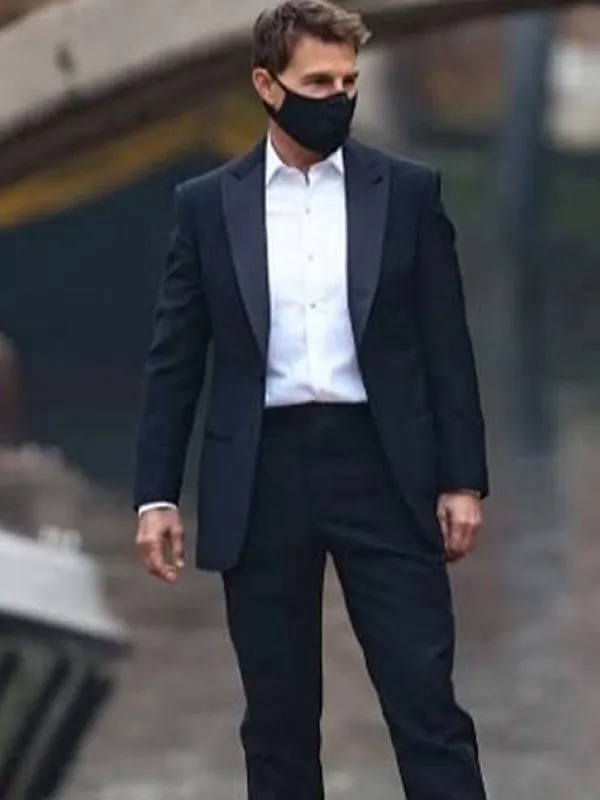 Tom Cruise Mission Impossible 7 Black Blazer Coat Tom Cruise Mission Impossible 7 Black Blazer Coat