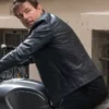  	Mission Impossible Dead Reckoning Tom Cruise Black Leather Jacket
