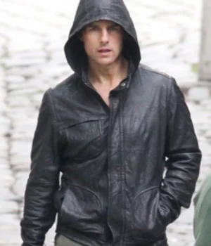  	Tom Cruise Mission Impossible Ghost Protocol Black Hooded Jacket