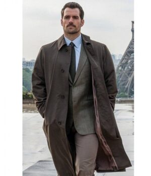  	Henry Cavill Mission Impossible Fallout Trench Coat