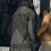  	Watch Dogs Alone Long Leather Coat