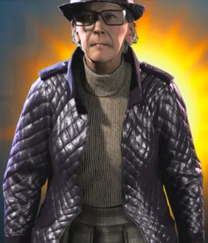  	Watch Dogs Legion Helen Dashwood Quilted Leather Jacket