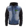  	Watch Dogs Game T Bone Grady Denim Jacket With Hood