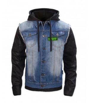  	Watch Dogs Game T Bone Grady Denim Jacket With Hood