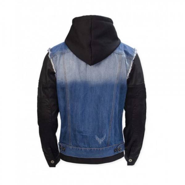 Watch Dogs Game T Bone Grady Denim Jacket With Hood Watch Dogs Game T Bone Grady Denim Jacket With Hood