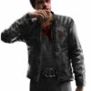  	Watch Dogs Maurice Vega Cafe Racer Leather Jacket
