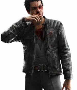  	Watch Dogs Maurice Vega Cafe Racer Leather Jacket