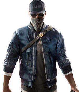  	Watch Dogs 2 Marcus Holloway Blue Bomber Jacket