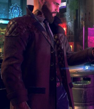  	Legion Watch Dogs 3 Black Quilted Coat