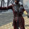  	Nuka Raider Fallout 4 Red Long Leather Coat