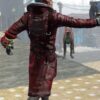  	Nuka Raider Fallout 4 Red Long Leather Coat