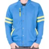  	Fallout 4 Vault Blue Bomber Jacket