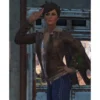  	Game Fallout 76 Tracer Brown Leather Jacket
