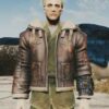  	Fallout 4 Brown Bomber Leather Jacket