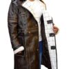 Fallout 4 Elder Distress Maxson Brown Leather Coat Fallout 4 Elder Distress Maxson Brown Leather Coat