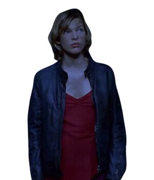  	Resident Evil Movie Alice Black Leather Jacket