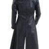 Resident Evil 5 Albert Wesker Black Leather Trench Coat Resident Evil 5 Albert Wesker Black Leather Trench Coat