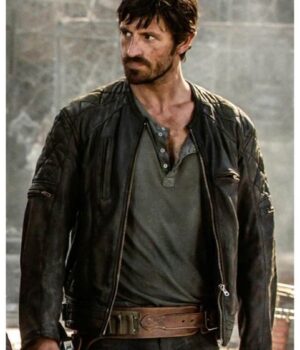  	Eoin Macken Resident Evil The Final Chapter Quilted Leather Jacket