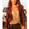  	Resident Evil the Final Chapter Claire Redfield Maroon Jacket