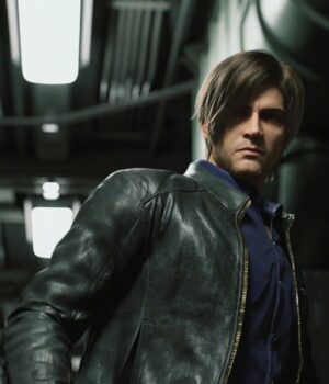  	Resident Evil Infinite Darkness Leon Leather Jacket