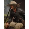  	Red Dead Redemption 2 Micah Bell Tail Black Leather Jacket
