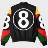  	8 Ball 90s Black Vintage Bomber Jacket