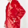 8 Ball Logo Printed Red Fur Jacket 8 Ball Logo Printed Red Fur Jacket