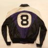  	Michael Hoban 8 Ball Logo Purple and Black Jacket
