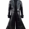  	Kingdom Hearts III Sora Black Long Leather Coat