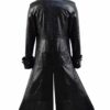  	Kingdom Hearts III Sora Black Long Leather Coat
