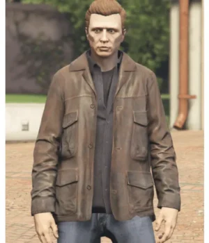  	GTA 5 Michael Brown Leather Jacket