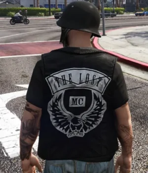  	The Lost MC GTA 5 Black Leather Vest